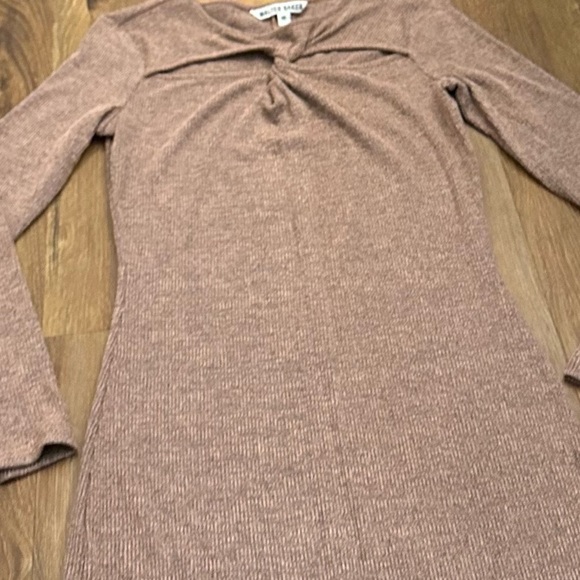 NWT Walter Baker Tenkey Cutout Bodycon Dress size M Blush Grey - Picture 6 of 9